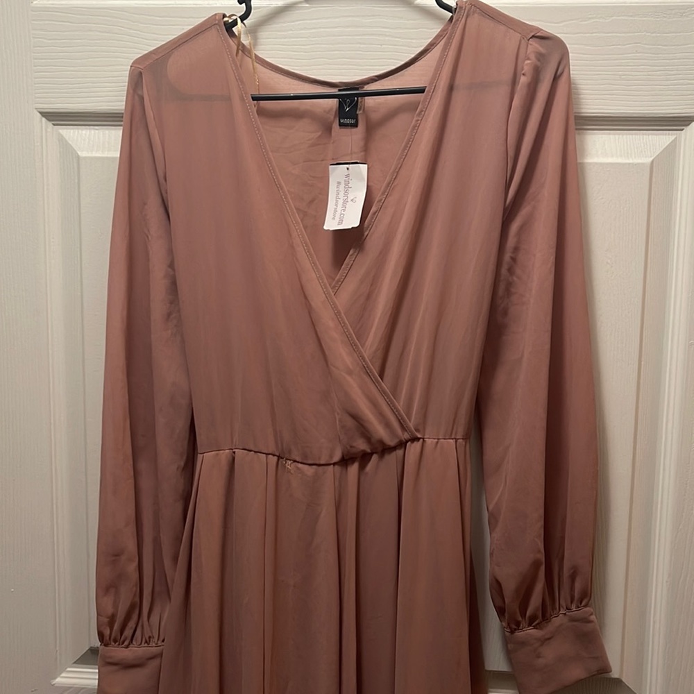 Long pink dress